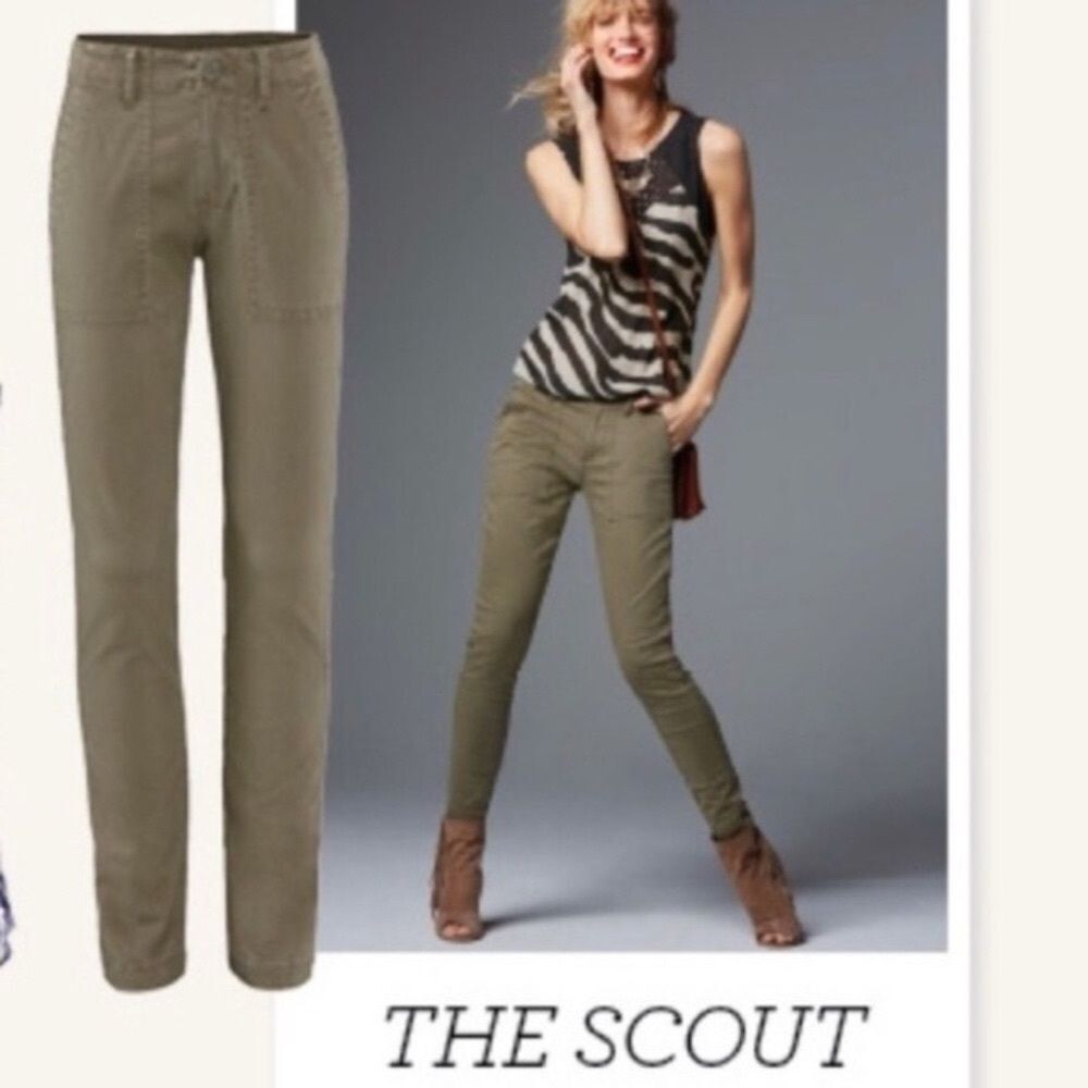 CAbi Olive Green Khaki Pants